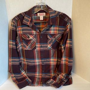 Mossimo Supply Co big kids boys plaid button down shirt size XL (16-18)